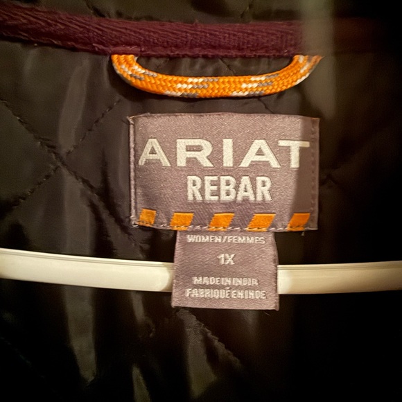 Ariat® Potent Purple Plaid Rebar® Flannel Women’s Shirt Jacket - Picture 6 of 6